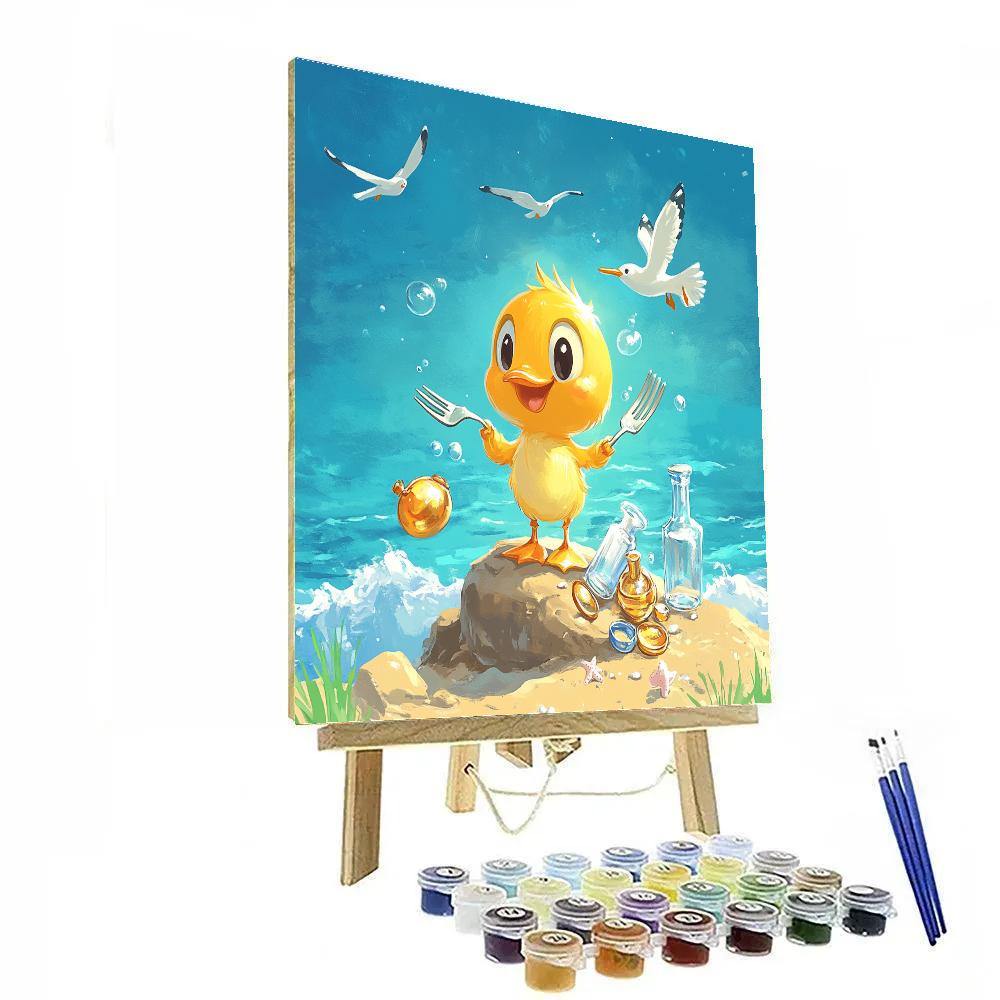 Scuttle Seagull Shoreline Collection Disney Inspired DIY paint by numbers