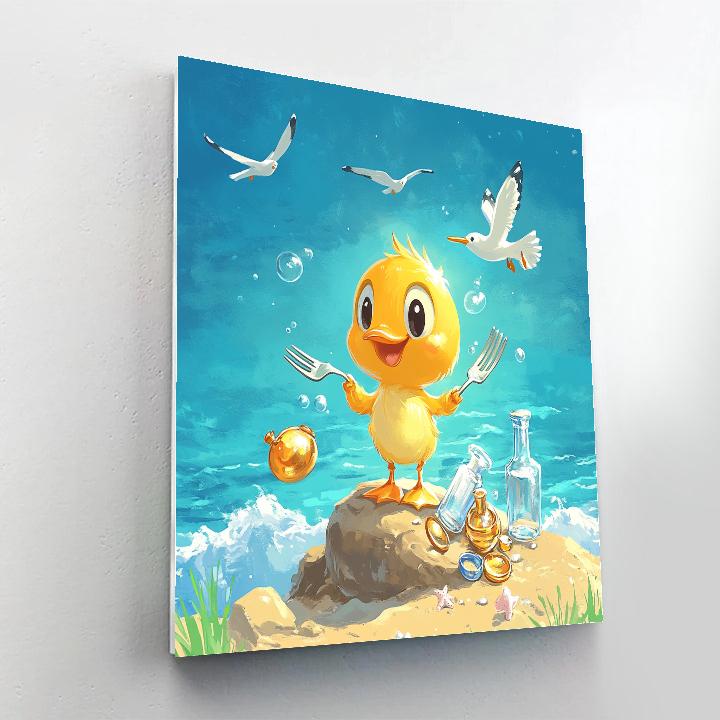 Scuttle Seagull Shoreline Collection Disney Inspired DIY paint by numbers