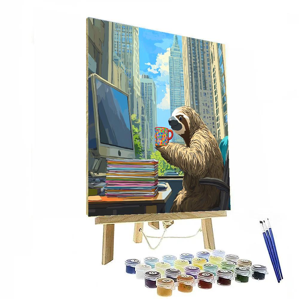 Flash DMV Coffee Break Smile Disney Inspired Number painting