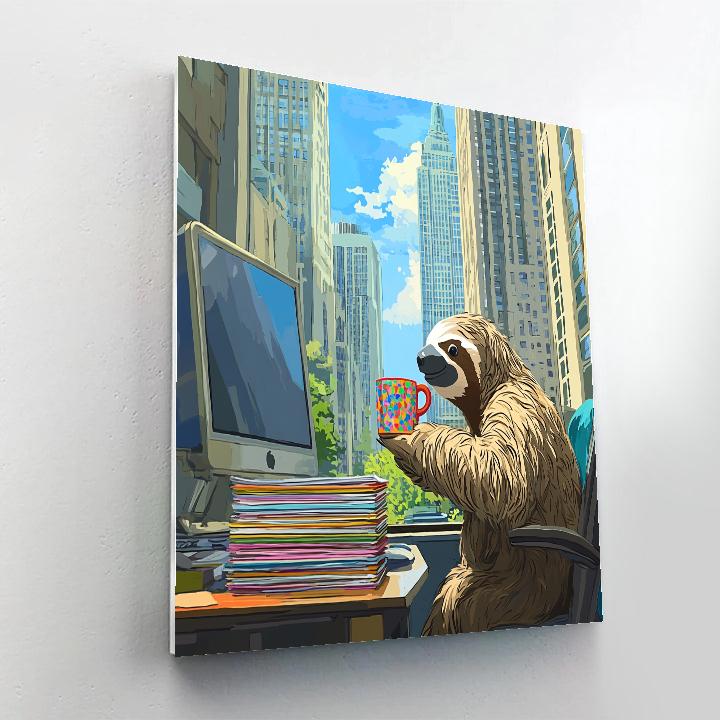 Flash DMV Coffee Break Smile Disney Inspired Number painting