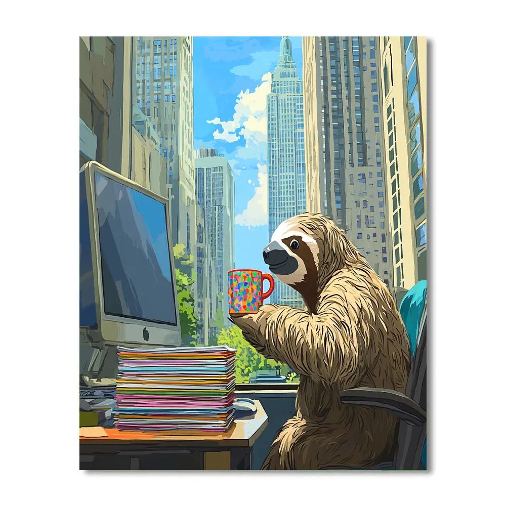 Flash DMV Coffee Break Smile Disney Inspired Number painting