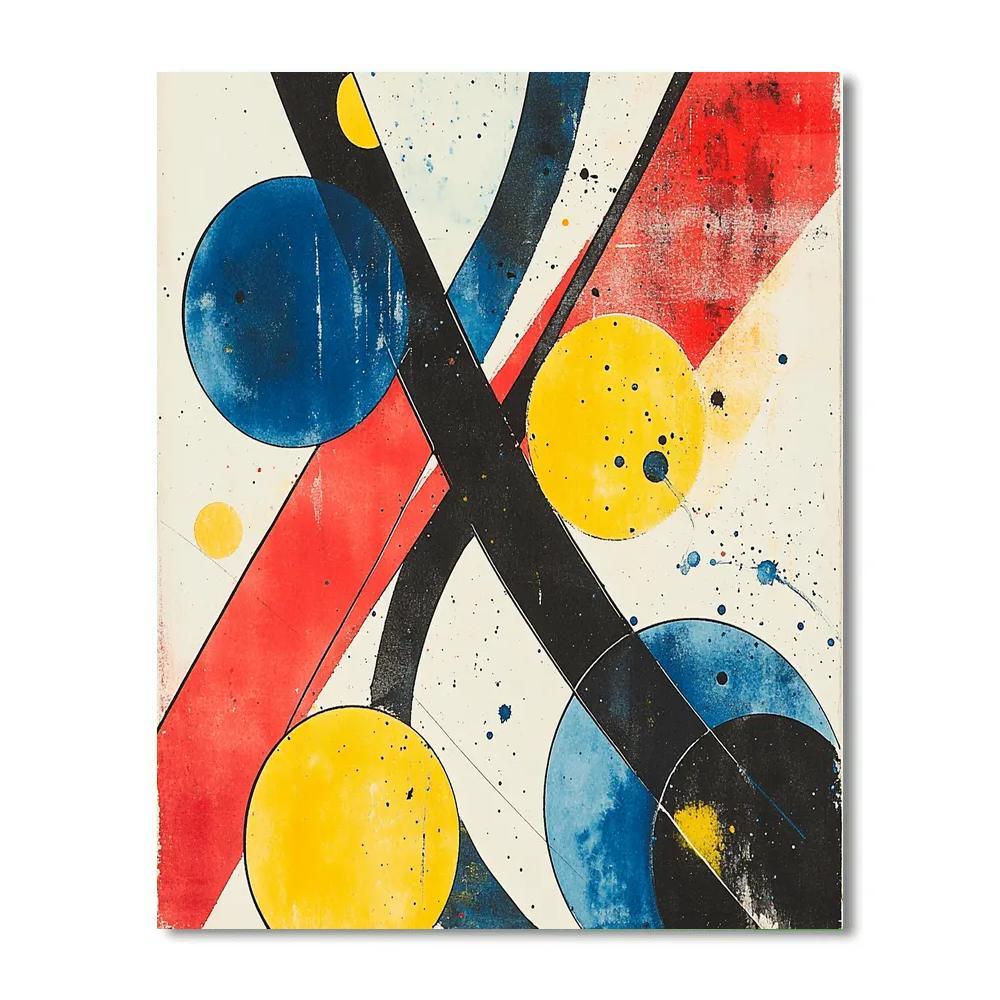 Kandinsky Inspired Color Fugue Number painting