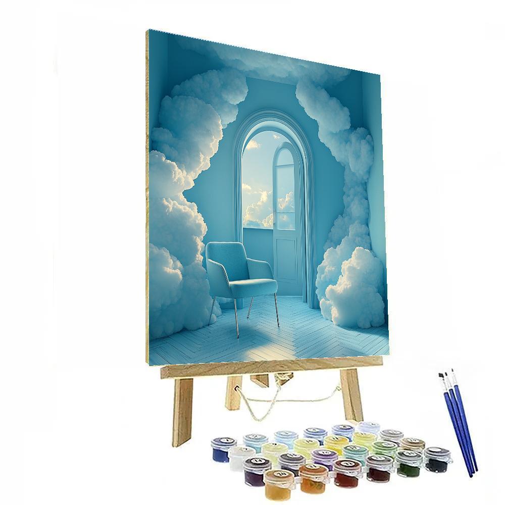 Magritte Inspired Open Sky Room Paint by numbers kits