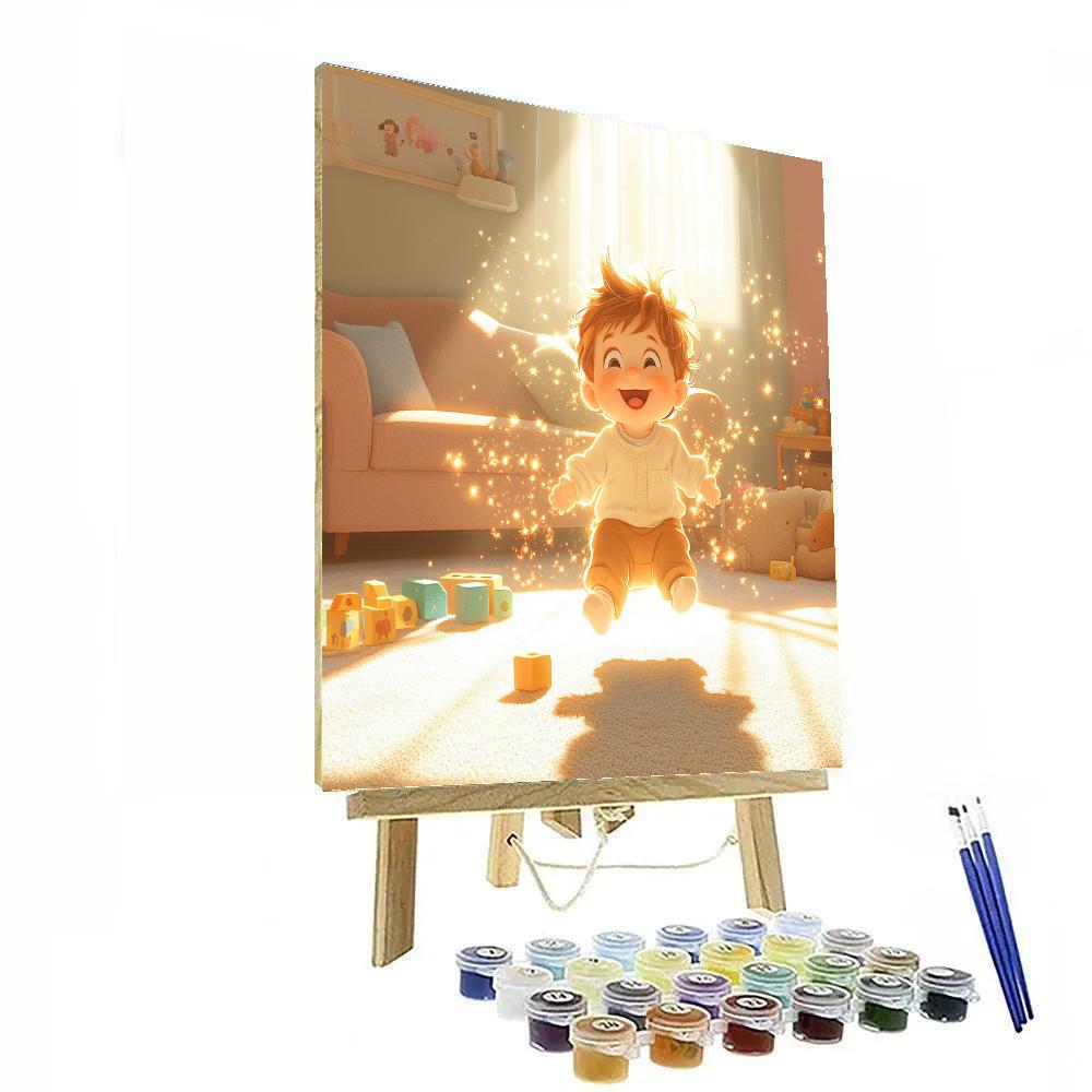 Jack Jack Living Room Power Playtime Disney Inspired Number painting