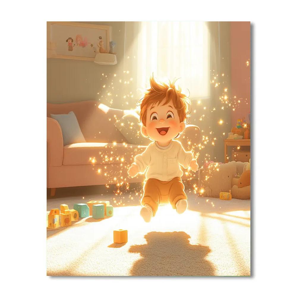 Jack Jack Living Room Power Playtime Disney Inspired Number painting