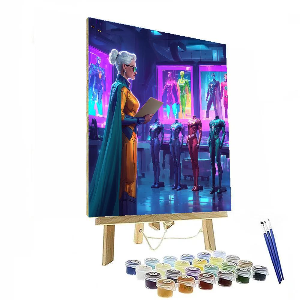 Edna Mode Fashion Lab Design Time Disney Inspired Paint by numbers kits