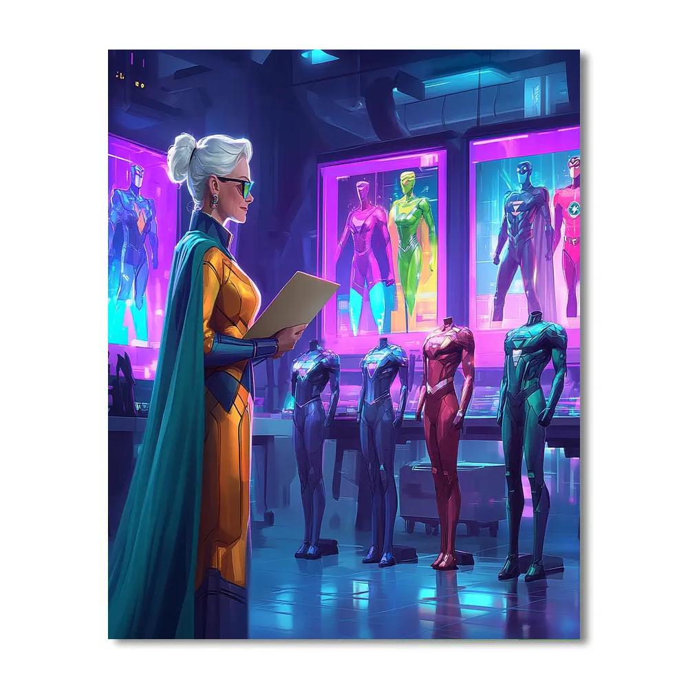 Edna Mode Fashion Lab Design Time Disney Inspired Paint by numbers kits