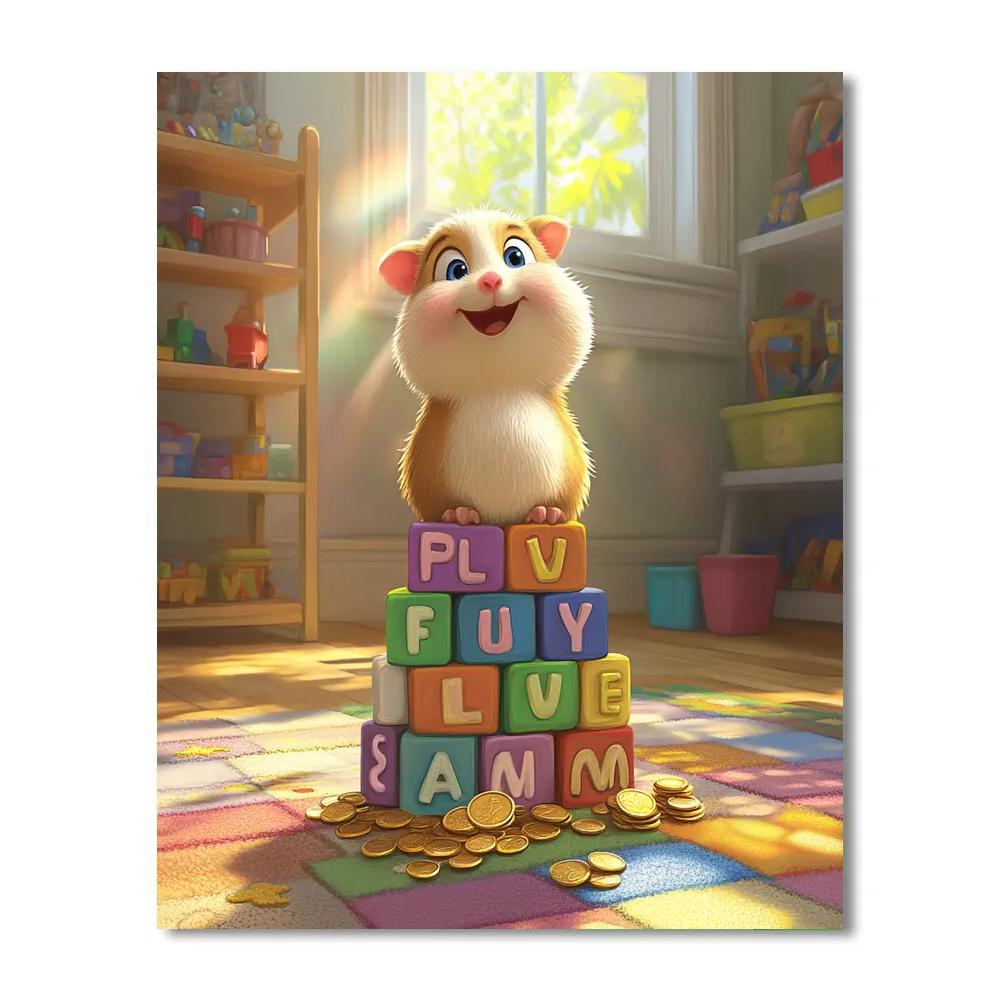 Hamm Toy Bank Stack Guard Disney Inspired Numbered painting kits