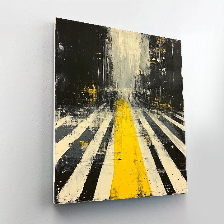 Pollock Inspired City Rain Energy Paint by numbers kits
