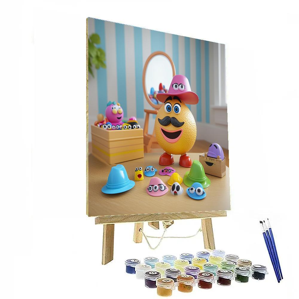 Mr Potato Head Silly Face Mirror Time Disney Inspired Numbered painting kits