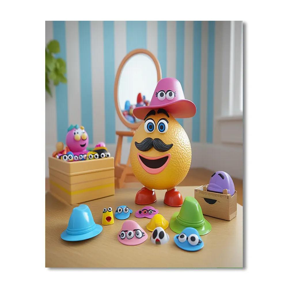 Mr Potato Head Silly Face Mirror Time Disney Inspired Numbered painting kits