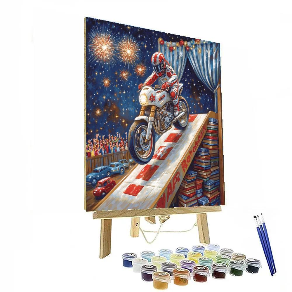 Duke Caboom Toy Ramp Daring Leap Disney Inspired Painting by numbers kit