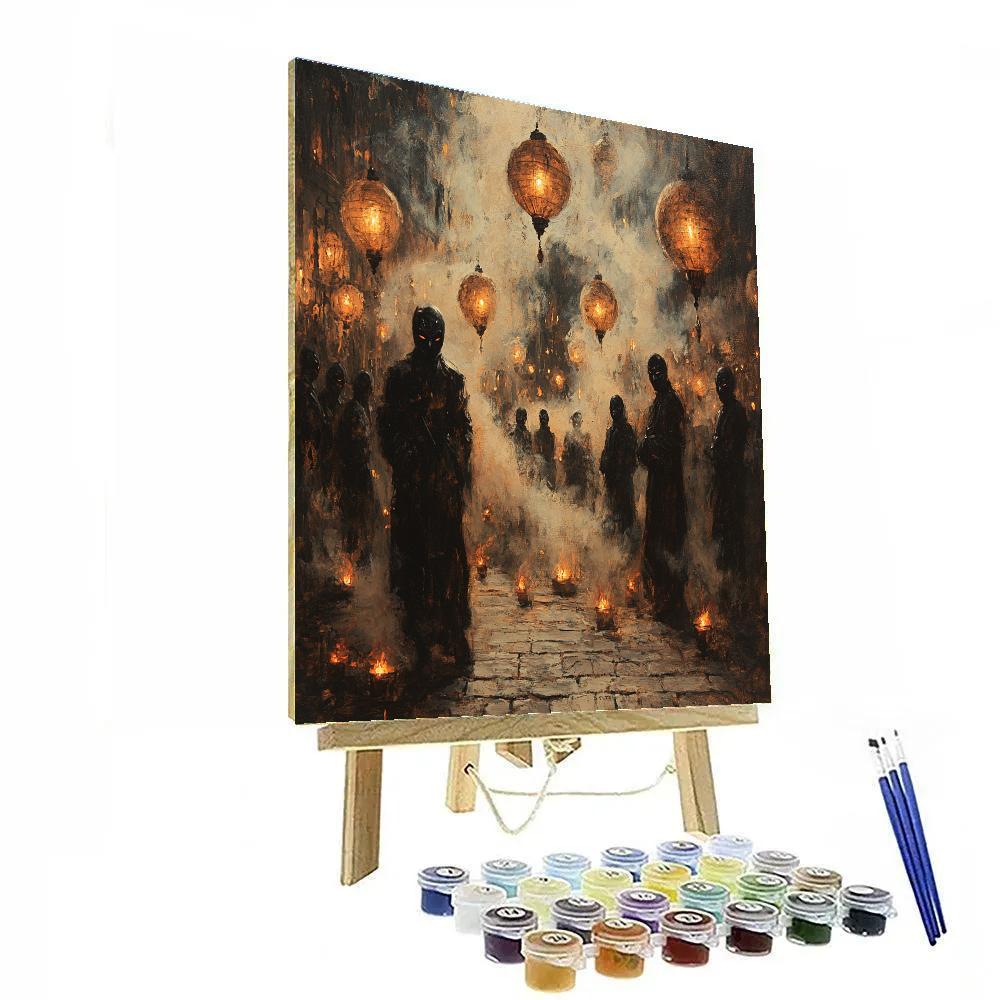 Goya Inspired Lantern Parade Numbered painting kits