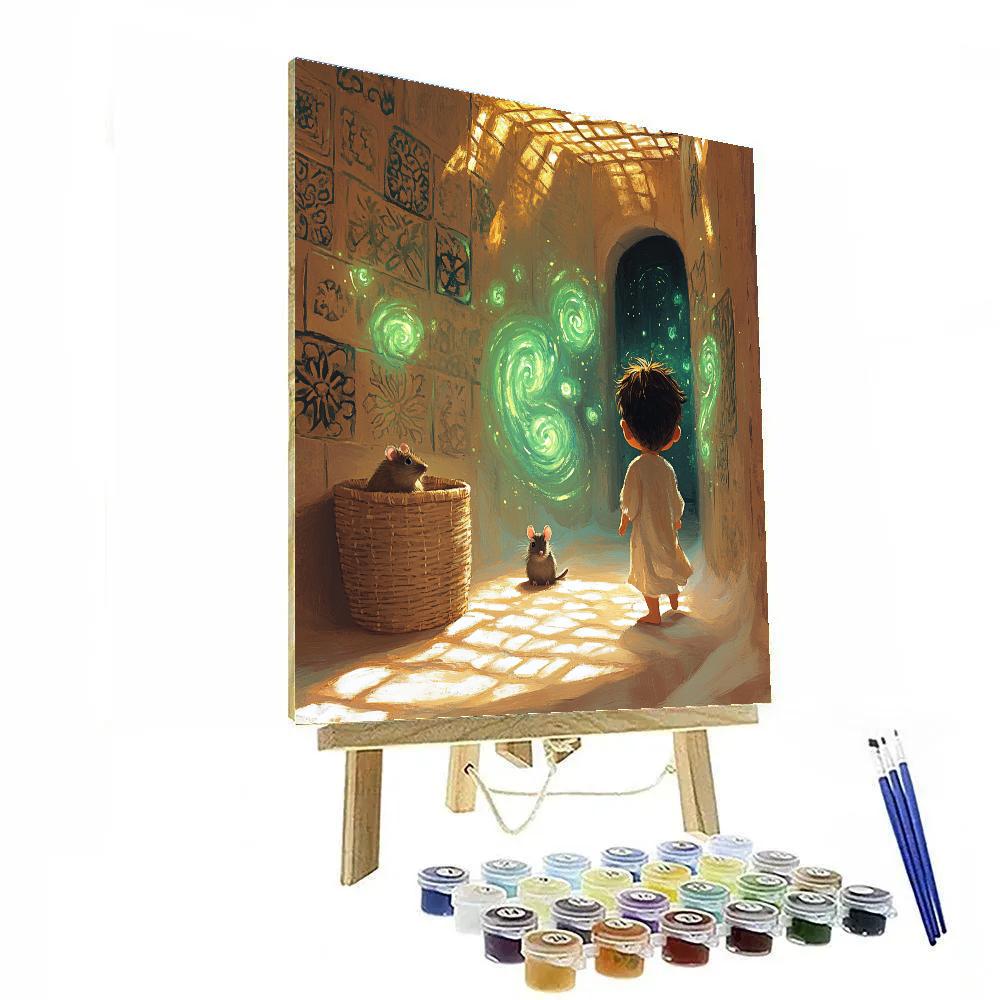 Bruno Secret Wall Sand Hallway Disney Inspired painting number kit