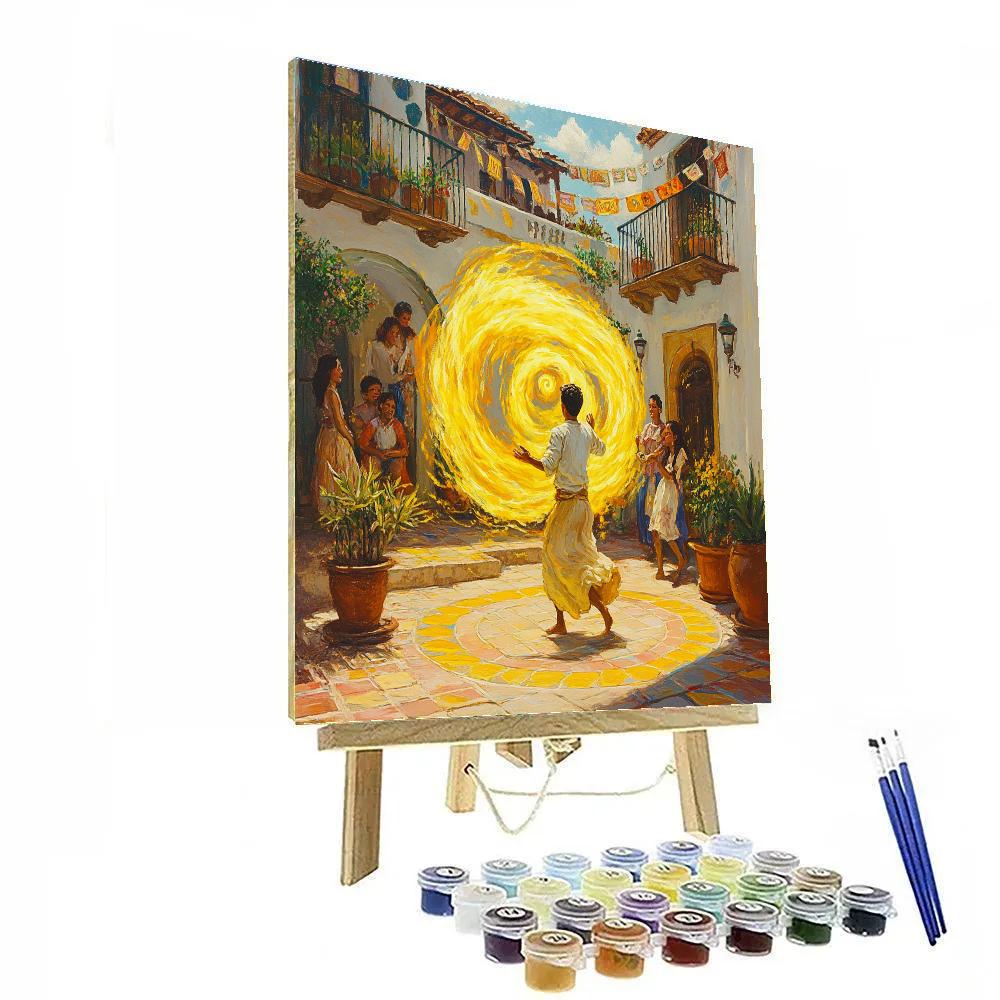 Camilo Courtyard Shape Shift Show Disney Inspired painting number kit