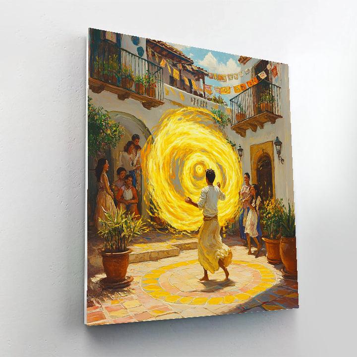 Camilo Courtyard Shape Shift Show Disney Inspired painting number kit