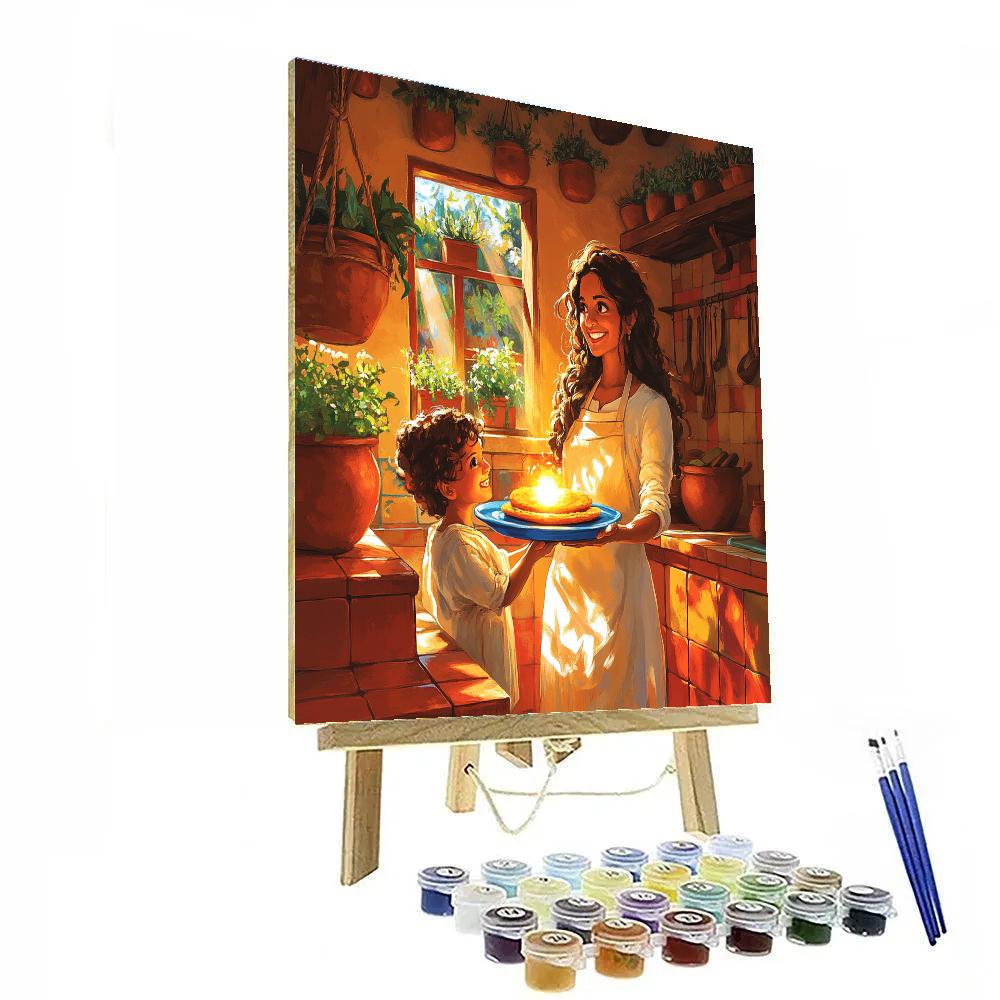 Julieta Kitchen Healing Arepa Moment Disney Inspired Painting by numbers kit