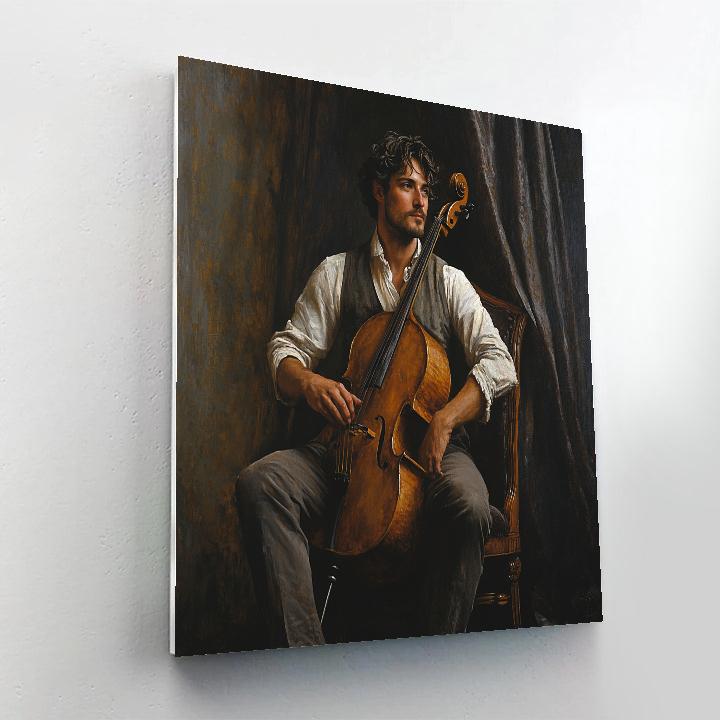 Velazquez Inspired Court Jester With Mandolin paint by color