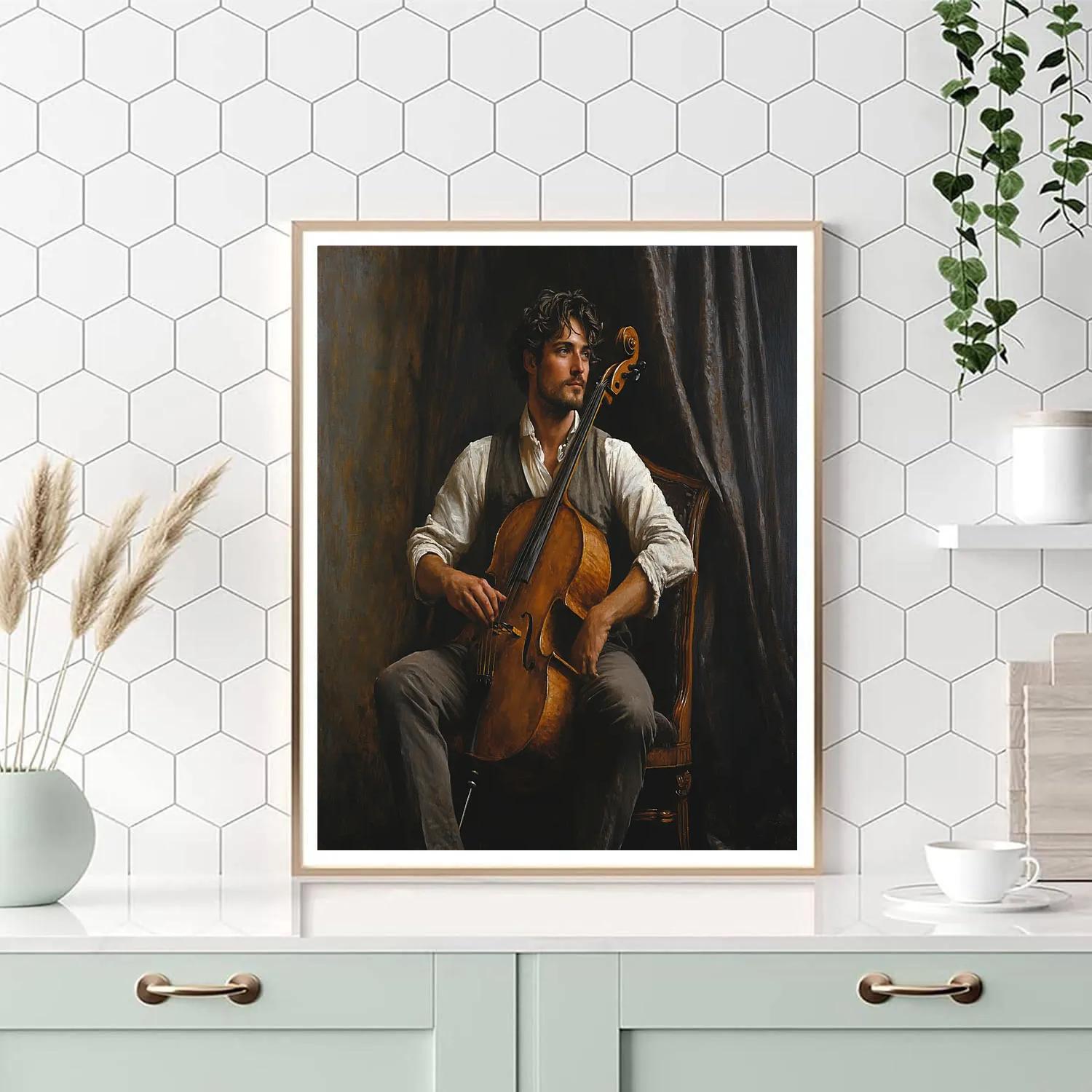 Velazquez Inspired Court Jester With Mandolin paint by color