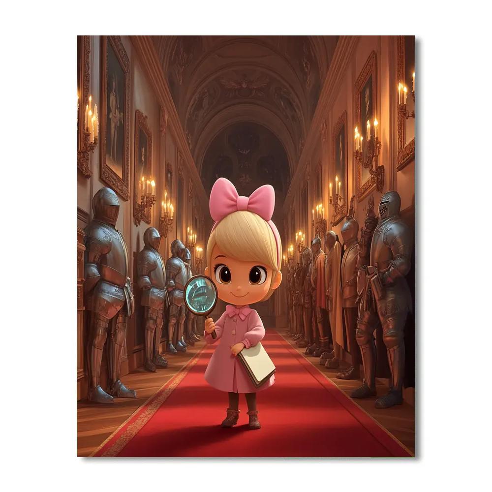 Webby Manor Hallway Clue Hunt Disney Inspired painting number kit