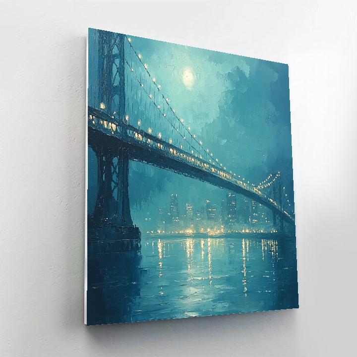 Whistler Inspired Nocturne Bridge paint by number