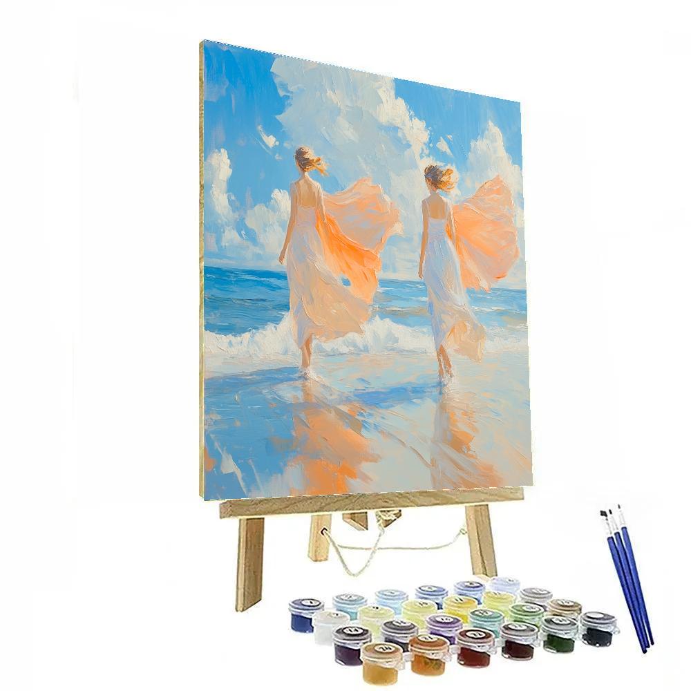 Sorolla Inspired Sunlit Beach Walk Painting by numbers kit