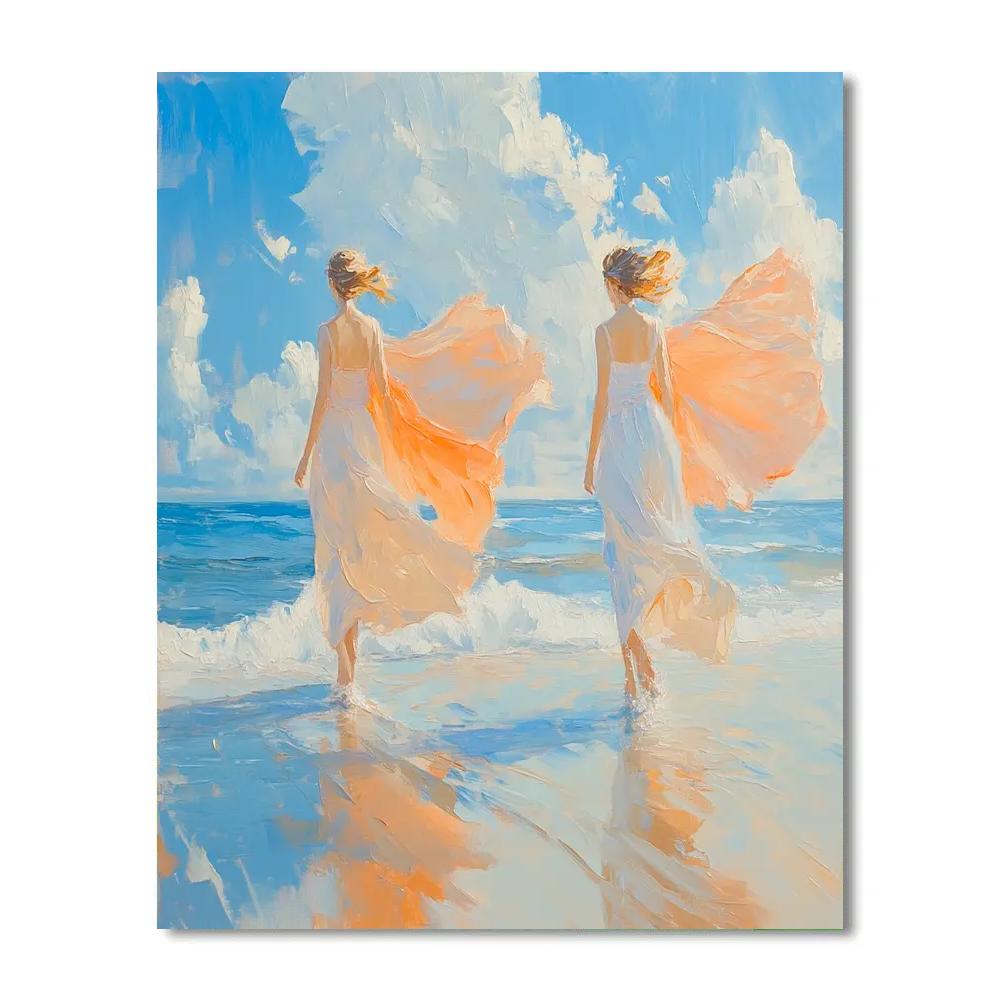 Sorolla Inspired Sunlit Beach Walk Painting by numbers kit