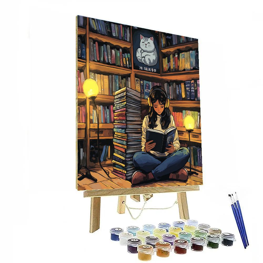 Priya Library Manga Corner Chill Disney Inspired paint by color