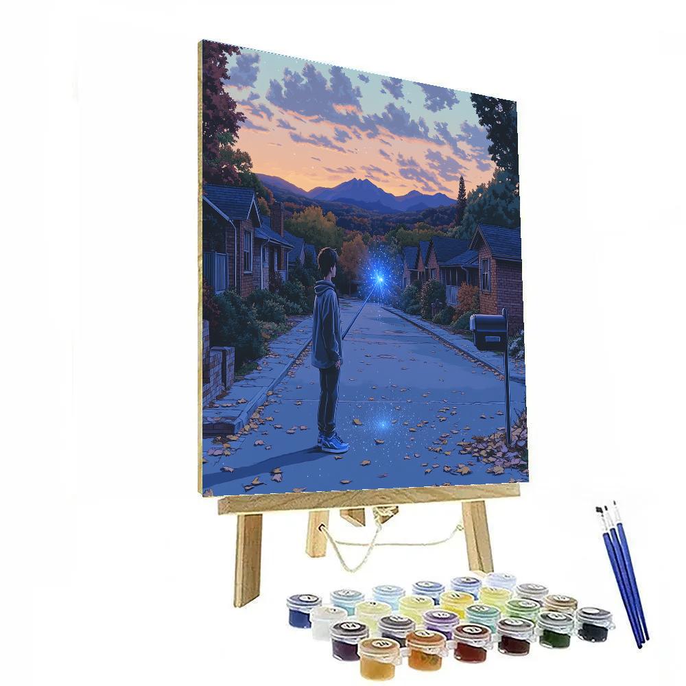 Ian Lightfoot Suburban Spell Practice Disney Inspired Number painting