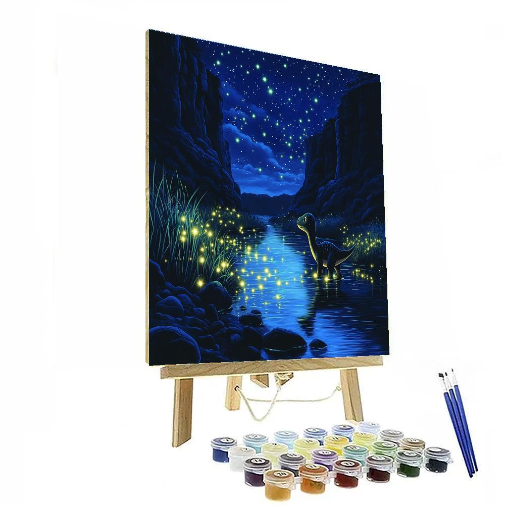 Arlo Riverbank Star Reflection Disney Inspired Painting by numbers kit