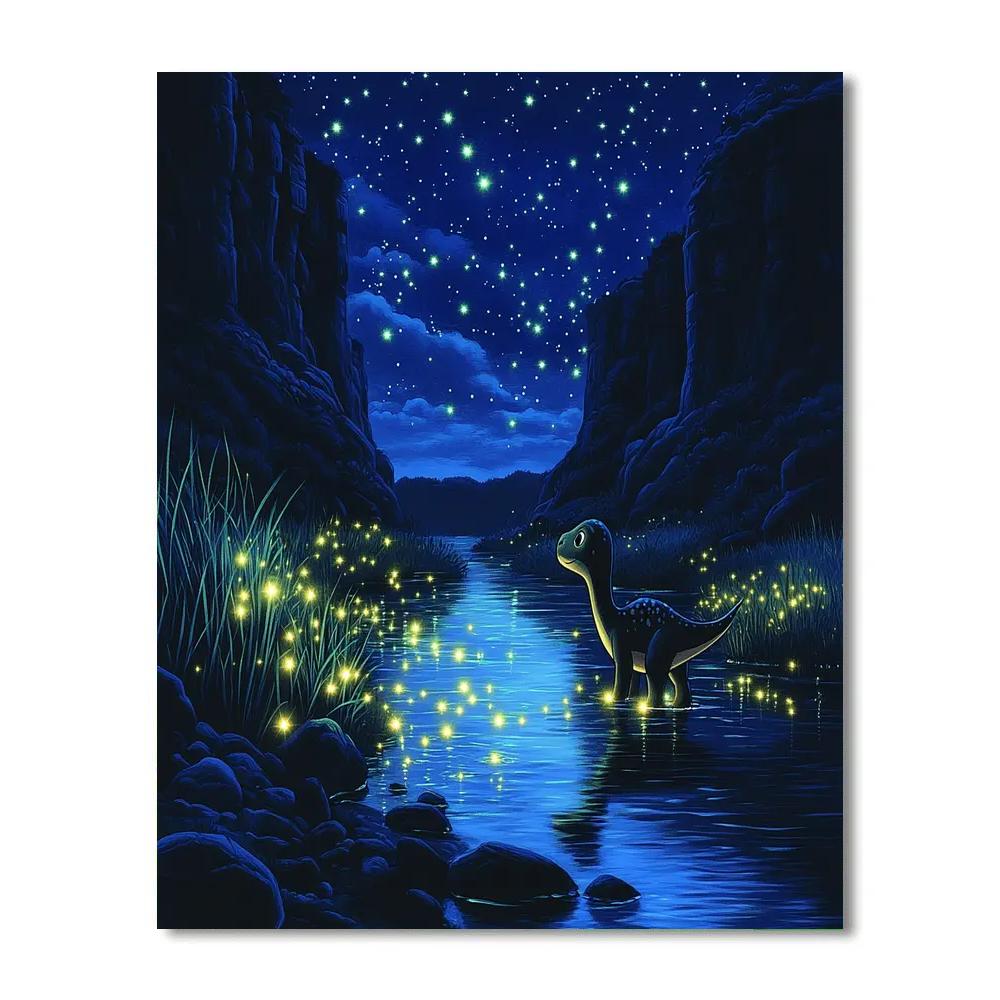 Arlo Riverbank Star Reflection Disney Inspired Painting by numbers kit