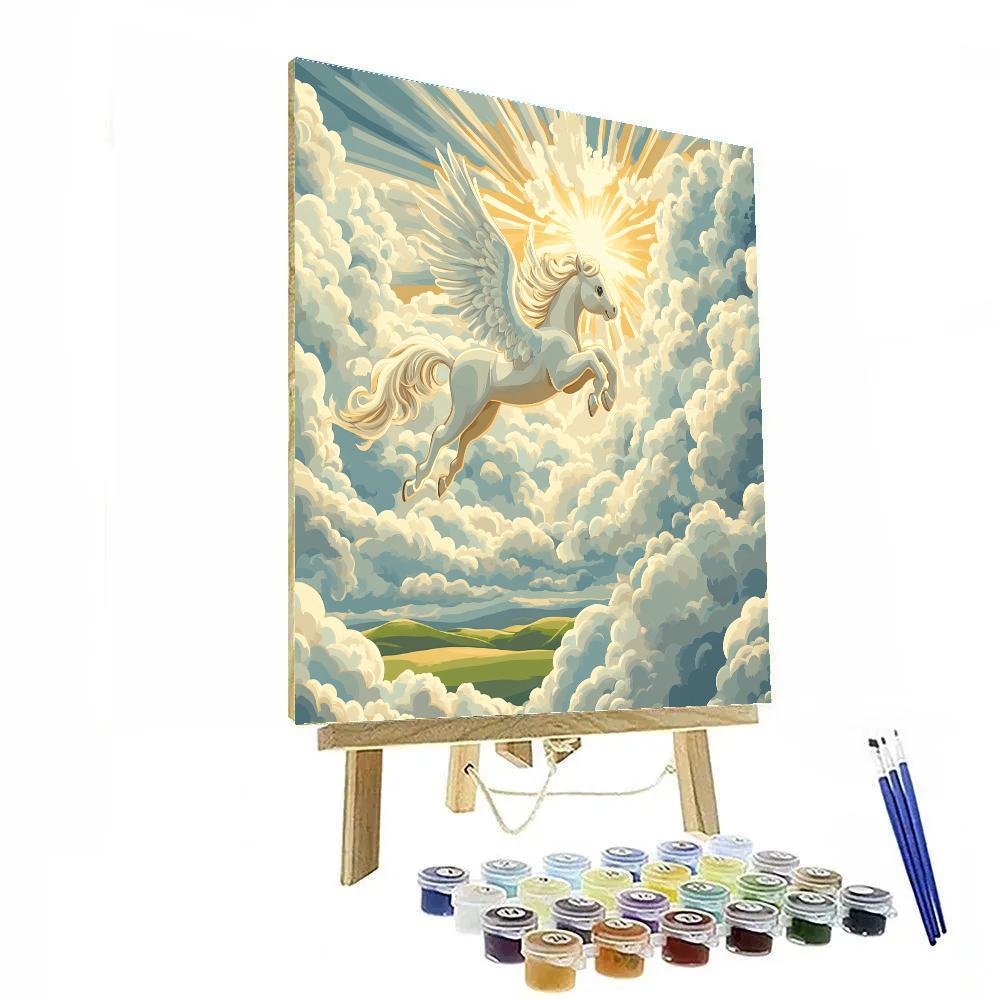 Pegasus Cloud Playground Soar Disney Inspired DIY paint by numbers