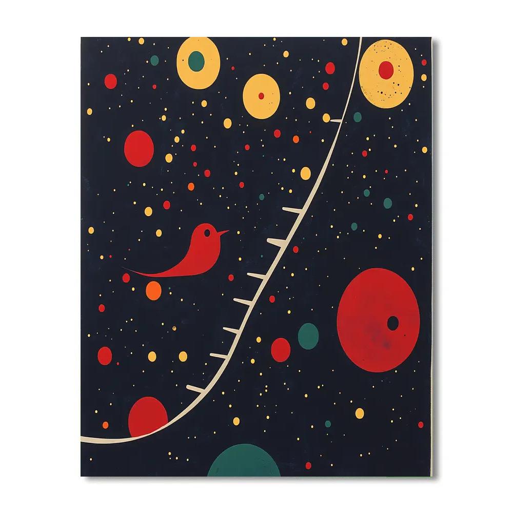 Miro Inspired Bird Dream Ladder Paint by numbers kits