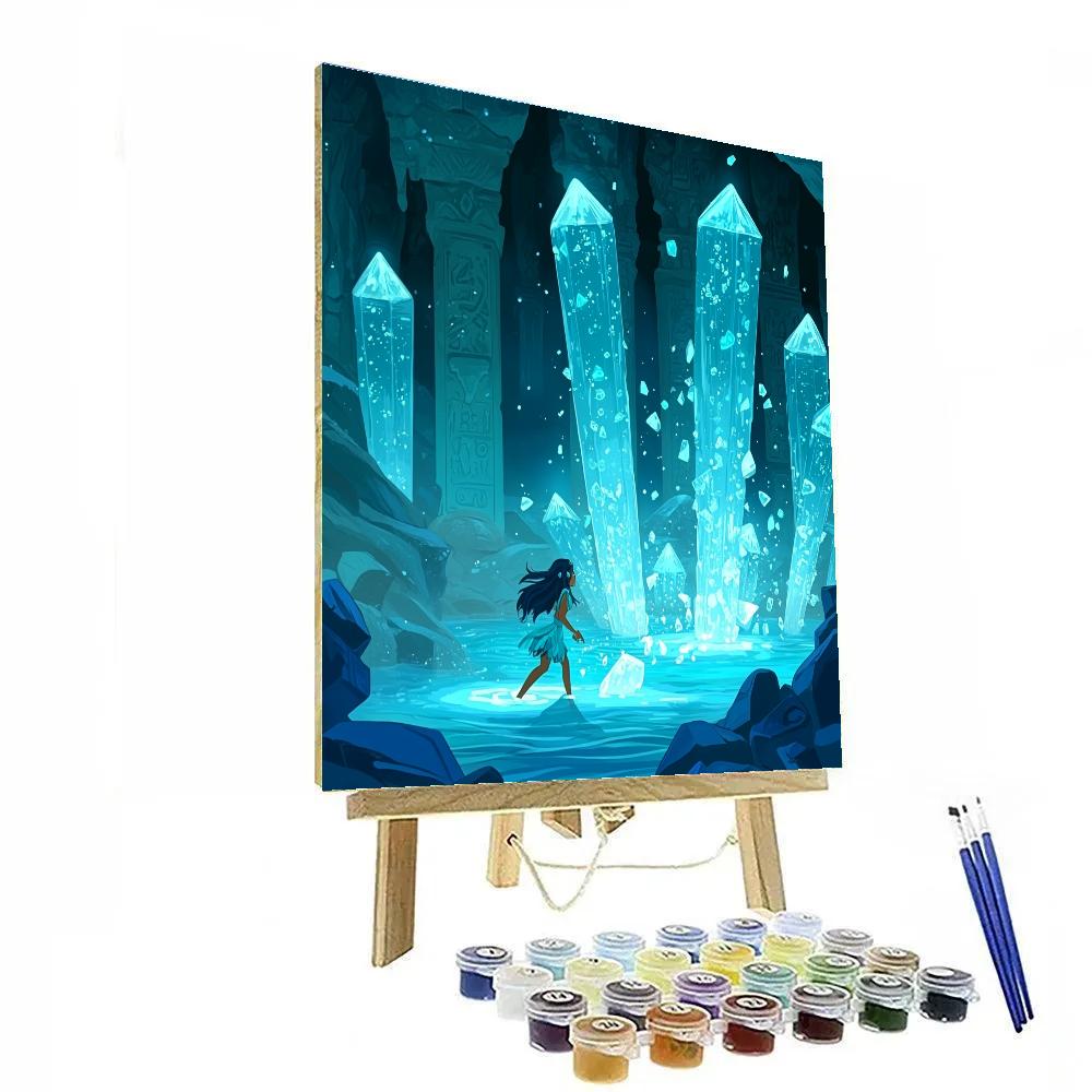 Kida Atlantis Crystal Cavern Swim Disney Inspired paint by color