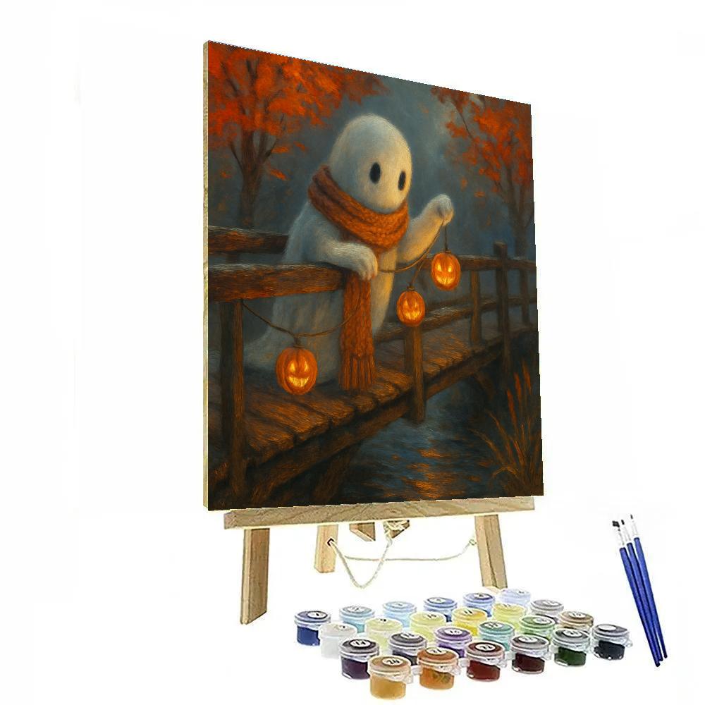 Lanternmaker Ghost At The Maple Bridge Paint by numbers kits