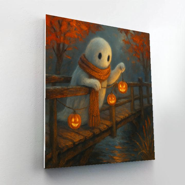 Lanternmaker Ghost At The Maple Bridge Paint by numbers kits