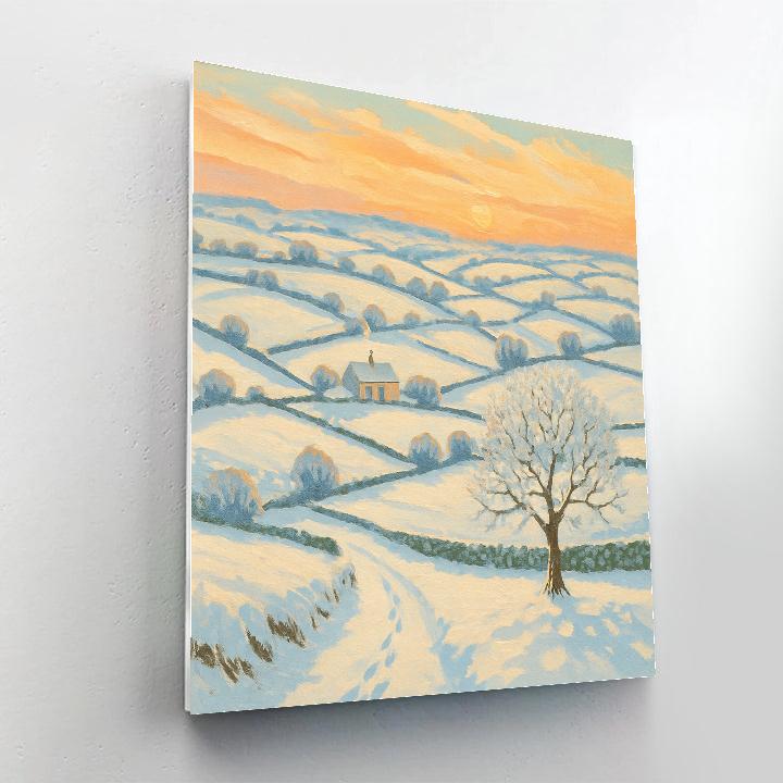 Sunrise Over The Quilt Field Valley Paint by numbers kits