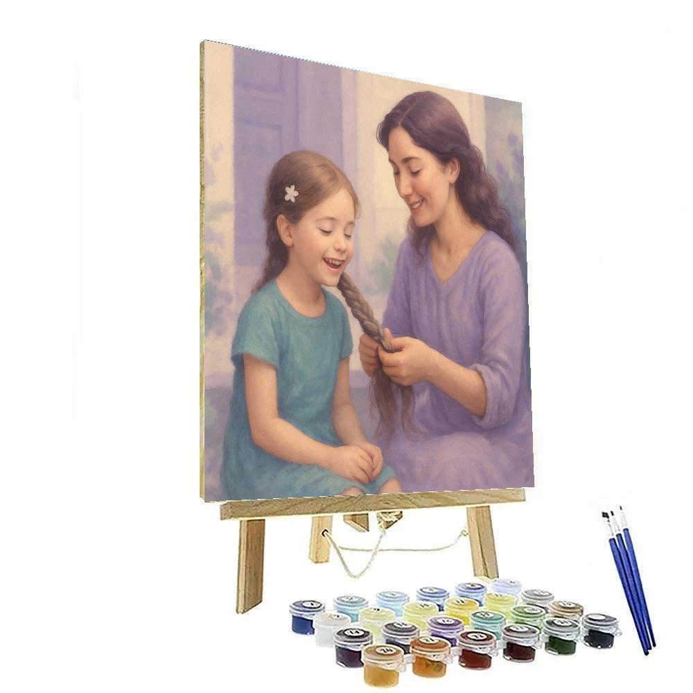 Stargarden Hair Braiding Moment Painting by numbers kit