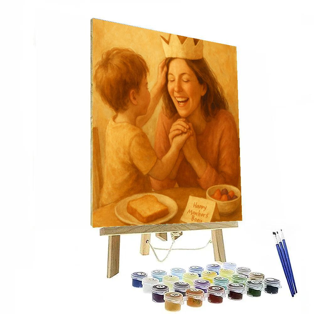 Paper Crown Breakfast Praise Paint by numbers art