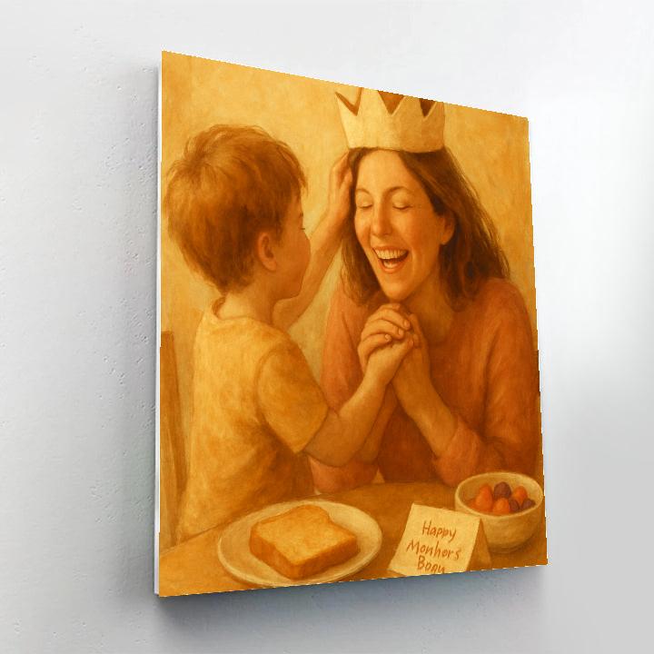 Paper Crown Breakfast Praise Paint by numbers art