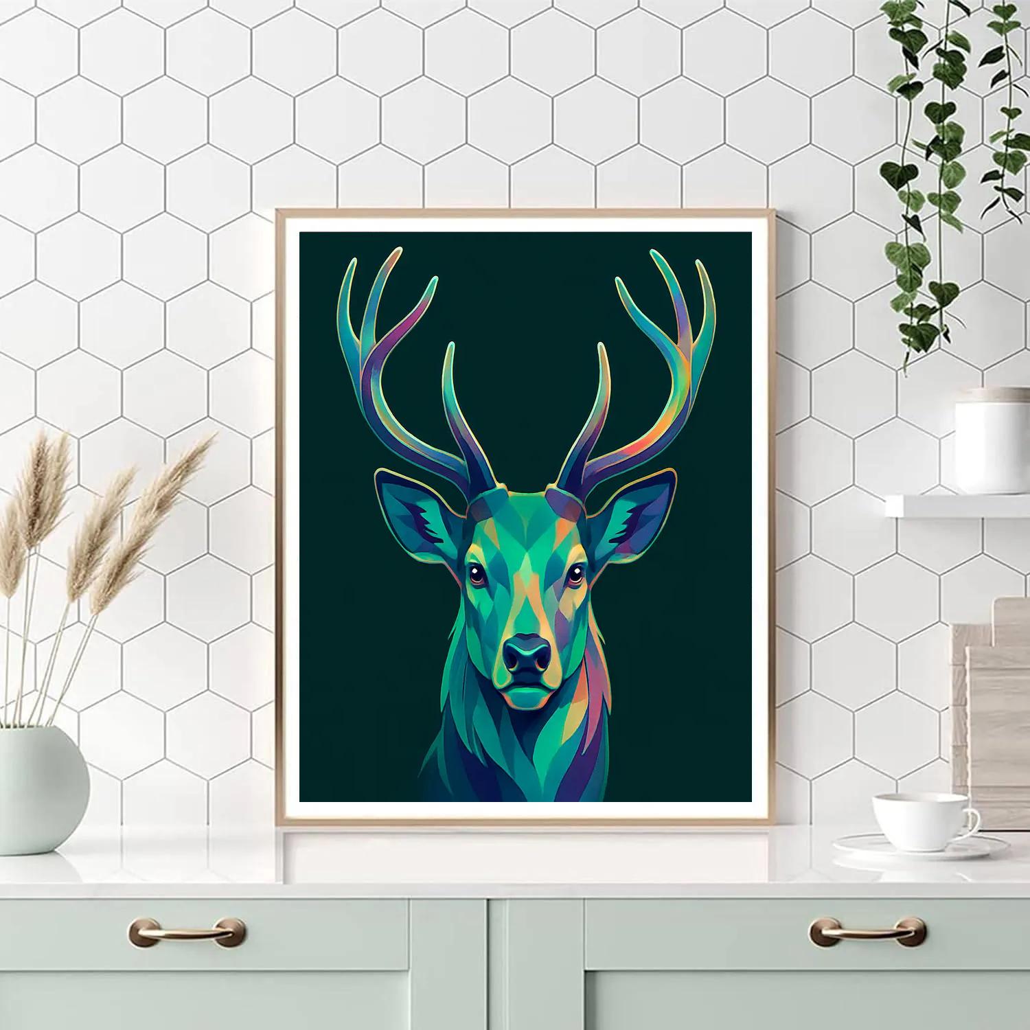 Aurora Antler Stag Sentinel Numbered painting kits