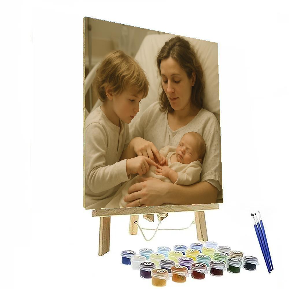 Quiet Hospital Newborn Promise Painting by numbers kit