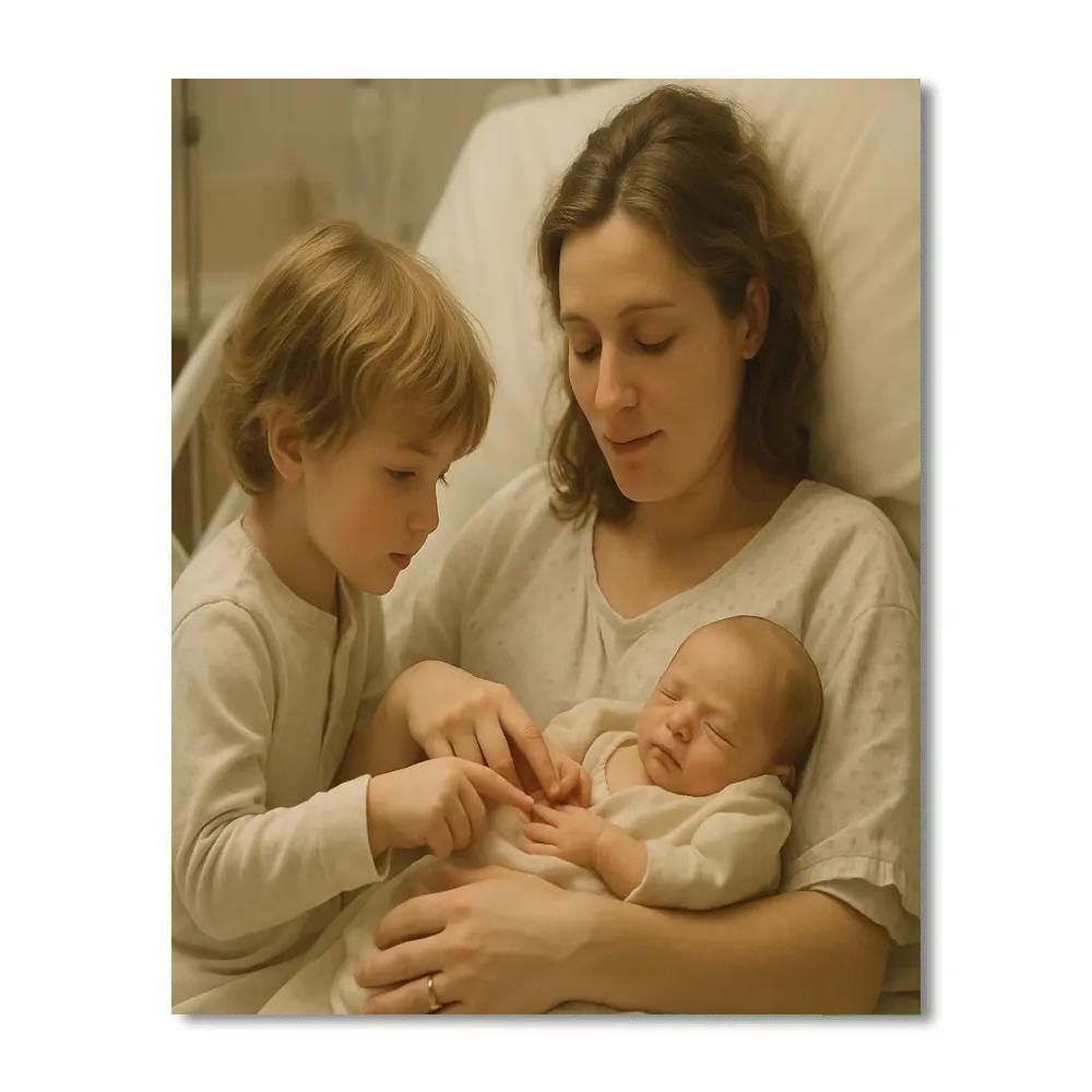 Quiet Hospital Newborn Promise Painting by numbers kit