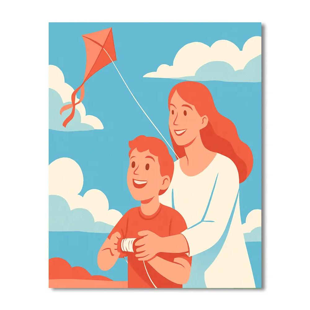 Kite String Lesson Of Trust DIY paint by numbers