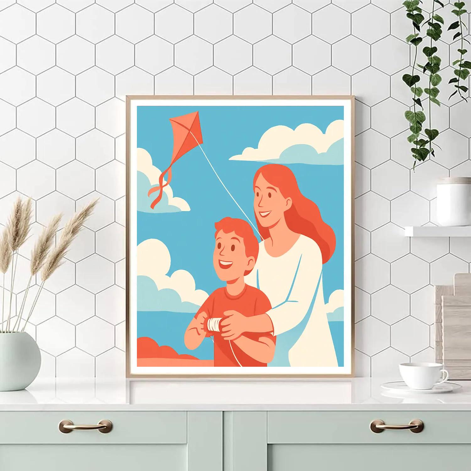 Kite String Lesson Of Trust DIY paint by numbers