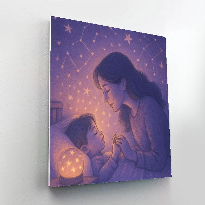 Night Light Constellation Bedtime paint by number