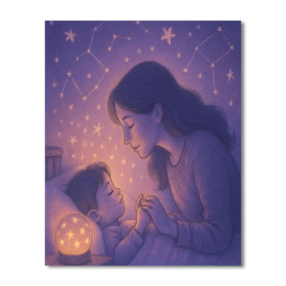 Night Light Constellation Bedtime paint by number