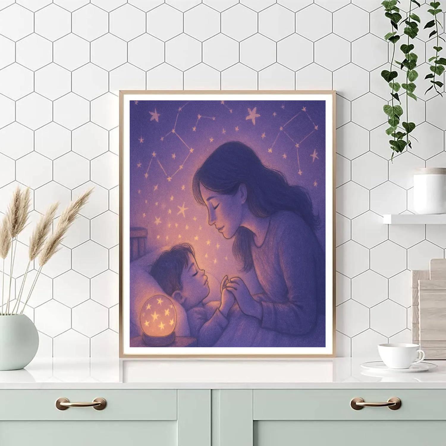 Night Light Constellation Bedtime paint by number