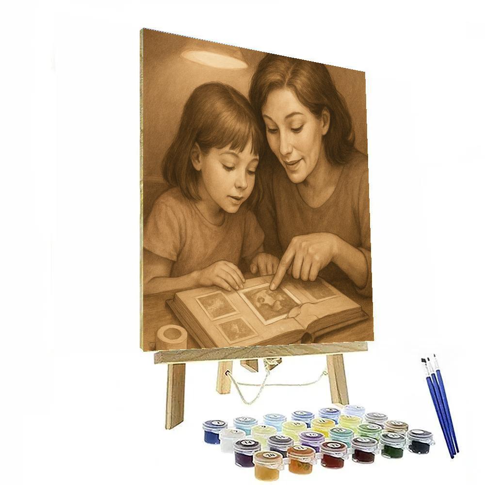 Photo Album Repair And Remember Paint by numbers art