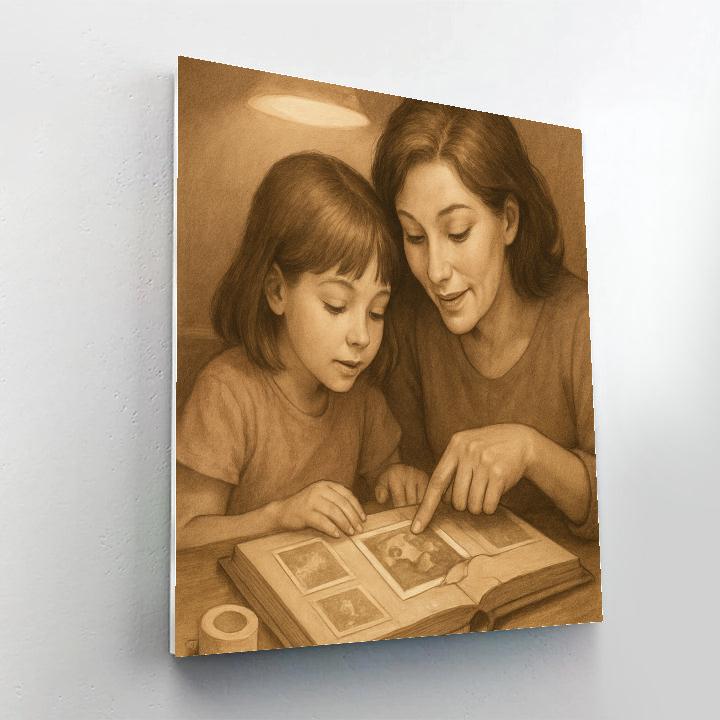 Photo Album Repair And Remember Paint by numbers art
